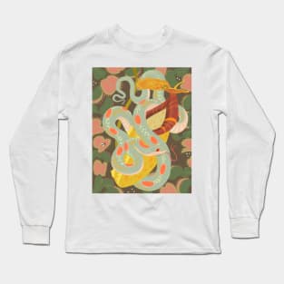 Snake and Carnivorous Plants Long Sleeve T-Shirt